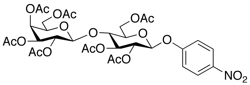 p-Nitophenyl 4-O-(2,3,4,6-Tetra-O-acetyl-β-D-galactopyranosyl)- 2,3,6-tri-O-acetyl-β-D-glucopyranoside