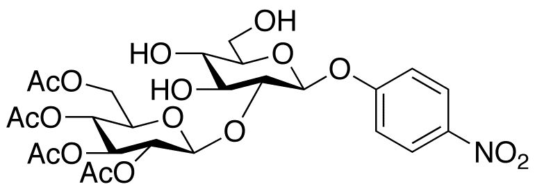 4-Nitrophenyl 2-O-(2,3,4,6-Tetra-O-acetyl-β-D-glucopyranosyl)-β-D-glucopyranoside 