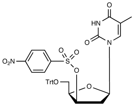1-(3-O-Nosyl-5-O-trityl-2-deoxy-β-D-lyxofuranosyl)thymine