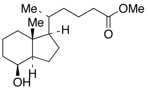 (deltaR,1R,3aR,4S,7aR)-Octahydro-4-hydroxy-delta,7a-dimethyl-1H-indene-1-pentanoic Acid Methyl Ester