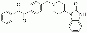 1-(4-[[4-(2-Oxo-2,3-dihydro-1H-benzimidazol-1-yl)piperidin-1-yl]methyl]phenyl)-2-phenylethane-1,2-dione