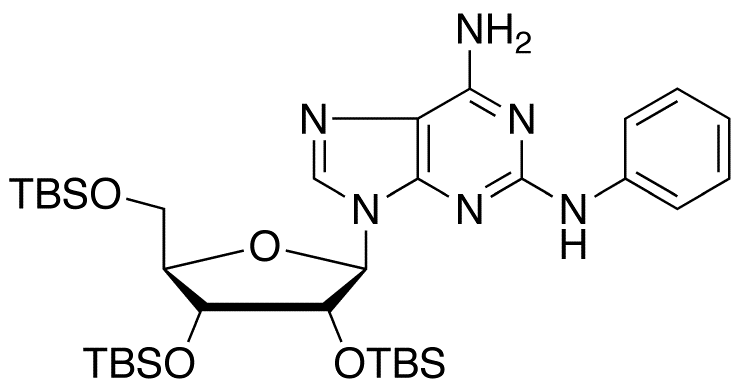 2-Phenylamino-2’,3’,5’-tris-O-tertbutyldimethylsilyl Adenosine