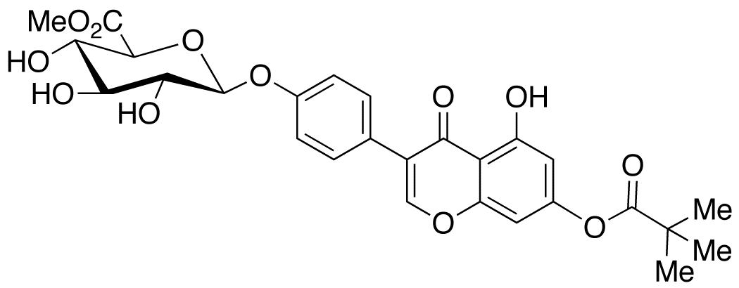 7-O-Pivaloyl-genistein 4’-β-D-Glucuronide Methyl Ester