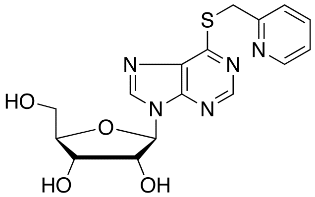6-(2-Pyridylmethylthio)-9-β-D-ribofuranosyl-9H-purine 