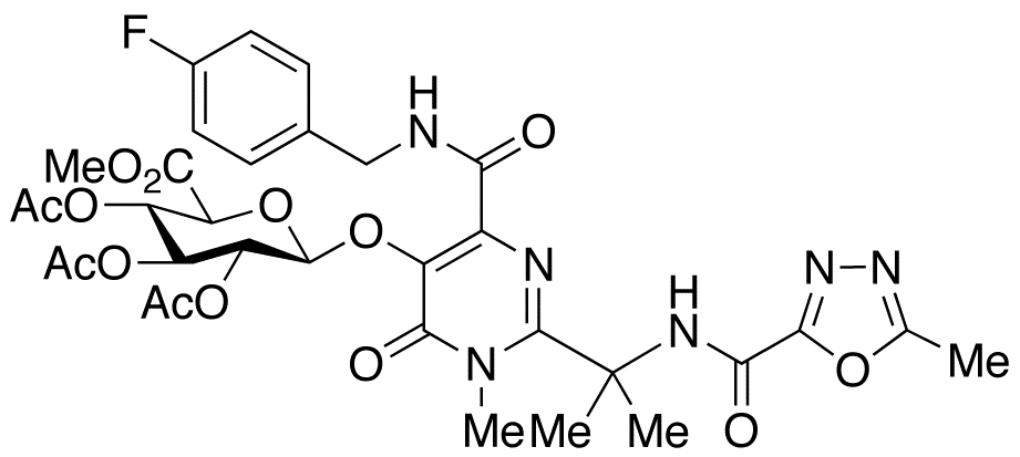 Raltegravir 2,3,4-Tri-O-acetyl-β-D-glucuronide Methyl Ester