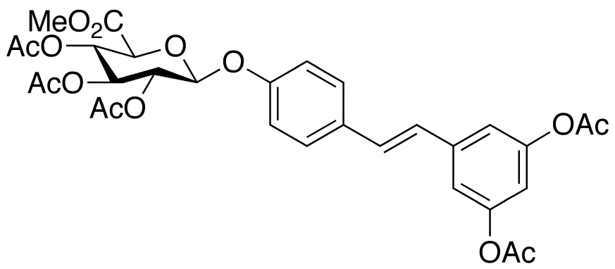 trans Resveratrol Penta-O-acetyl-4’-β-D-glucuronide Methyl Ester