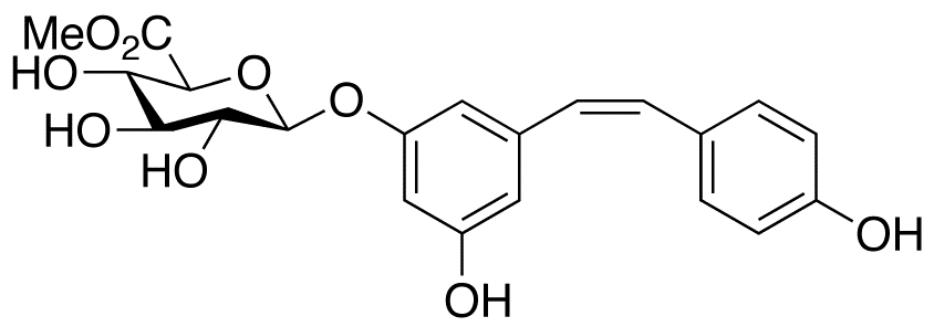 cis Resveratrol 3-O-β-D-Glucuronide Methyl Ester