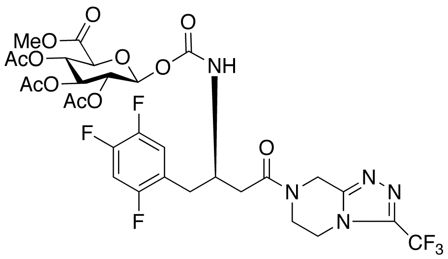 Sitagliptin Carbamoyl Tri-O-acetyl-β-D-glucuronide Methyl Ester