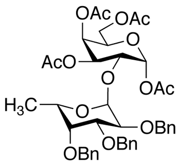 1,3,4,6-Tetra-O-acetyl-2-(2’,3’,4’-tri-O-benzoyl-α-L-fucopyranosyl)-α-D-galactopyranose