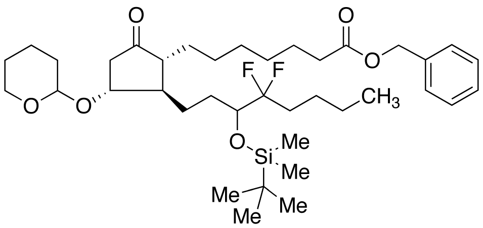11-O-Tetrahydropyranyl-15-O-tert-butyldimethylsilyl-lubiprostone Phenylmethyl Ester