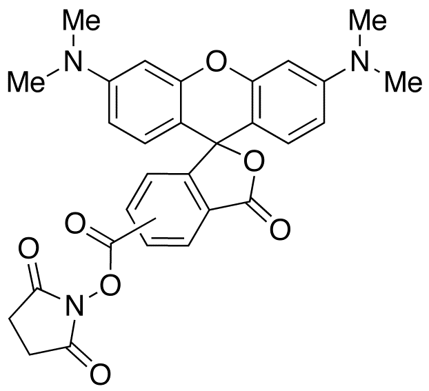 2-((5(6)-Tetramethyl-rhodamine)carboxylic Acid N-Hydroxysuccinimide Ester