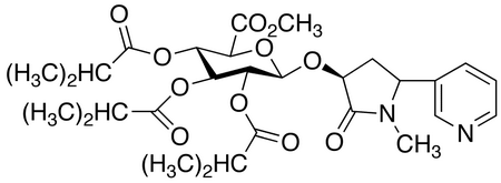 2,3,4-Tri-O-isobutyryl-1-O-trans-3’-hydroxycotinine-O-β-D-glucuronide Methyl Ester