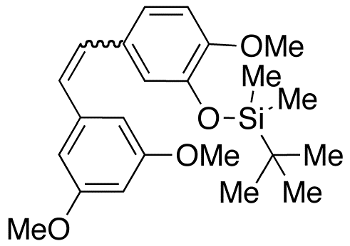(E/Z)-3,4’,5-Trimethoxy-3’-(tert-butyldimethylsilyloxy)stilbene