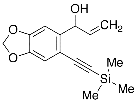 6-[2(Trimethylsilyl)-1-ethynyl]-1,3-benzodioxole-5-vinylmethanol