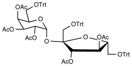 1,6,6’-Tri-O-tritylsucrose Pentaacetate