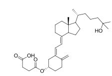 4-(((1S,Z)-3-((E)-2-((7aR)-1-((R)-6-Hydroxy-6-methylheptan-2-yl)-7a-methylhexahydro-1H-inden-4(2H)-ylidene)ethylidene)-4-methylenecyclohexyl)oxy)-4-oxobutanoic acid