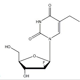 2’-Fluoro-2’-deoxyarabinofuranosyl-5-ethyluracil