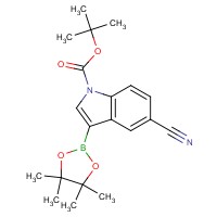 tert-Butyl 5-cyano-3-(4,4,5,5-tetramethyl-1,3,2-dioxaborolan-2-yl)-1H-indole-1-carboxylate