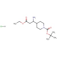 tert-Butyl 4-(1-amino-3-ethoxy-3-oxopropyl)piperidine-1-carboxylateHCl