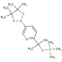 5-(4,4,5,5-Tetramethyl-1,3,2-dioxaborolan-2-yl)-2-(2-((trimethylsilyl)oxy)propan-2-yl)pyridine