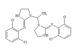 (2-((E)-2,6-Dichlorophenylimino)-1-(1-(2-((E)-2,6-dichlorophenylimino)imidazolidin-1-yl)ethyl)imidazolidine