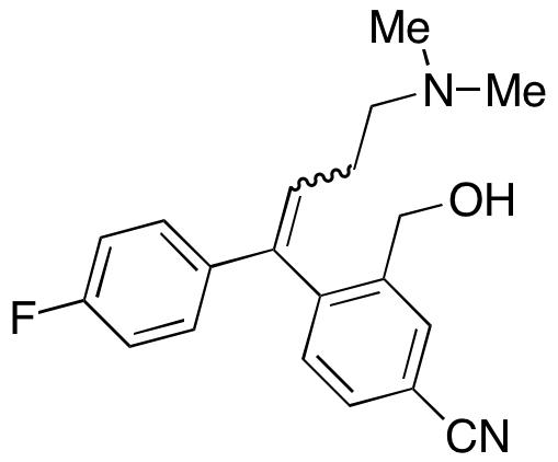 4-[4-(dimethylamino)-1-(4-fluorophenyl)-1-buten-1-yl]-3-(hydroxymethyl)-benzonitrile (Citalopram Olefinic Impurity)