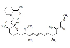 (2S) -1- [2- [(2R, 3R, 6S) - 6- [(2S, 3E, 5E, 7E, 9S, 11R) - 2, 13- Dimethoxy- 3, 9, 11- trimethyl- 12- oxo- 3, 5, 7- tridecatrien- 1- yl] tetrahydro- 2- hydroxy- 3- methyl- 2H- pyran- 2- yl] - 2- oxoacetyl] - 2- piperidinecarboxylic Acid