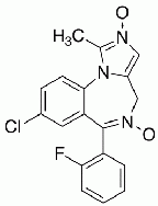 8-Chloro-6-(2-fluorophenyl)-1-methyl-4H-imidazo[1,5-α]<br>[1,4]benzodiazepine 2,5-Dioxide