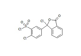 2-Chloro-5-(1-chloro-1,3-dihydro-3-oxo-1-isobenzofuranyl)-benzenesulfonyl Chloride