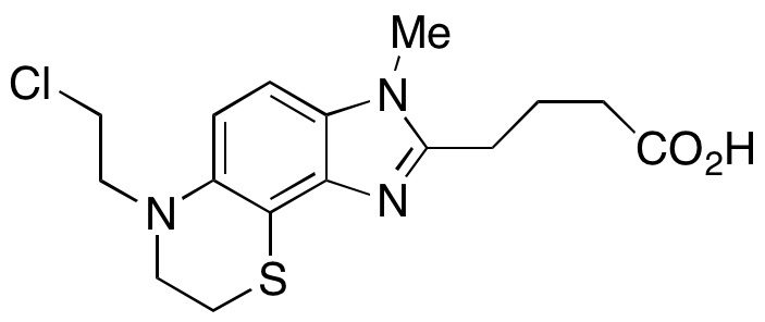 4-(6-(2-Chloroethyl)-3-methyl-3,6,7,8-tetrahydroimidazo[4’,5’:5,6]benzo[1,2-β][1,4]thiazin-2-yl)butanoic Acid
