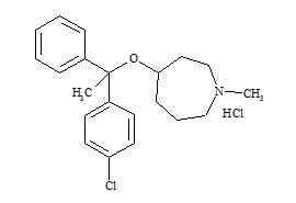 N-Methyl-4-[1-(4-chlorophenyl)-1-phenylethoxy)hexahydroazepine