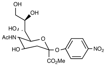 5-Acetamino-4-hydroxy-2-(4-nitro-phenoxy)-6-(1,2,3-trihydroxy-propyl)- tetrahydro-pyran-2-carboxylic Acid Methyl Ester