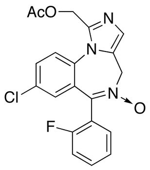 1-Acetoxymethyl-8-chloro-6-(2-fluorophenyl)-4H-imidazo[1,5-α][1,4]benzodiazepine 5-Oxide