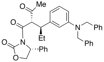 (4R)-3-[(2S,3S)-2-Acetyl-3-[3-[bis(phenylmethyl)amino]phenyl]-1-oxopentyl]-4-phenyl-2-oxazolidinone
