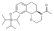 (+)-N-Acetyl 3,4,4a,5,6,10b-Hexahydro-2H-naphtho[1,2-β][1,4]oxazine-9-ol Triisopropylsilyl Ether