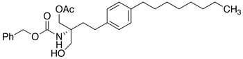 [(1R)-1-[(Acetyloxy)methyl]-1-(hydroxymethyl)-3-(4-octylphenyl)propyl]-carbamic Acid Phenylmethyl Ester