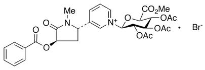 trans-3’-Benzoyloxy cotinine 2,3,4-tri-O-acetyl-N-β-D-glucuronide methyl ester bromide