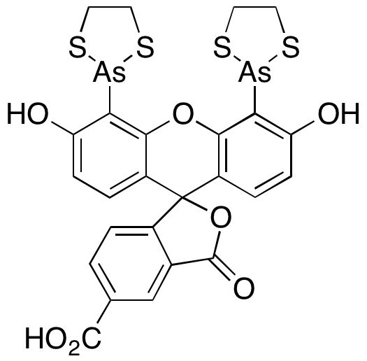 4’,5’-Bis(1,3,2-dithiarsolan-2-yl)-3’,6’-dihydroxy-3-oxospiro[isobenzofuran-1(3H),9’-[9H]xanthene]-5-carboxylic acid