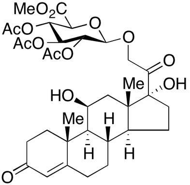 Cortisol 21-β-D-glucuronide methyl ester 2,3,5-triacetate