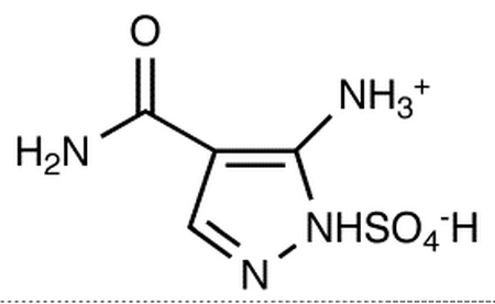 3-Amino-4-carboxamidopyrazolium Hydrogen Sulfate