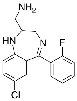 2-Aminomethyl-7-chloro-2,3-dihydro-5-(2-fluorophenyl)-1H-1,4-benzodiazepine