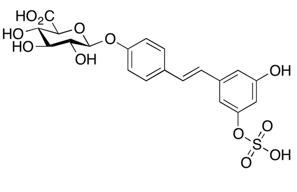 Resveratrol 3-sulfate-4’-glucuronide