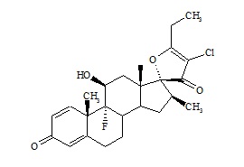 (17R)-4’’-Chloro-5’’-ethyl-9-fluoro-11β-hydroxy-16β-methylspiro[androsta-1,4-diene-17,2’’(3’’H)-furan]-3,3’’-dione