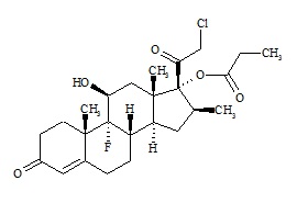 21-Chloro-9-fluoro-11β,17-dihydroxy-16β-methylpregn-4-ene-3,20-dione 17-Propionate