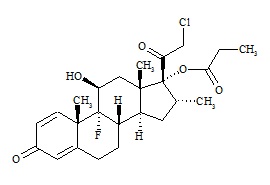 21-Chloro-9-fluoro-11β,17-dihydroxy-16α-methylpregna-1,4-diene-3,20-dione 17-Propionate