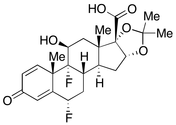 (6α,11β,16α,17α)-6,9-Difluoro-11-hydroxy-16,17-[(1-methylethylidene)bis(oxy)]-3-oxoandrosta-1,4-diene-17-carboxylic Acid
