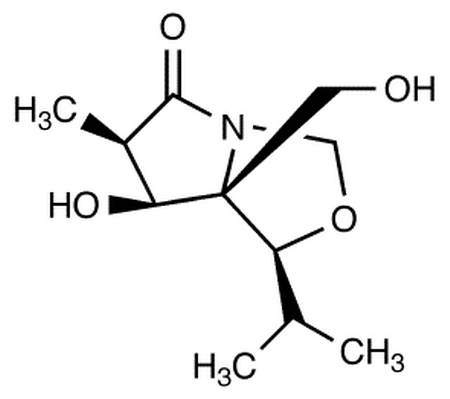 (3R,4S,5R,6S)-1-Aza-4-hydroxy-5-hydroxymethyl-6-isopropyl-3-methyl-7-oxabicycl[3.3.0]octan-2-one