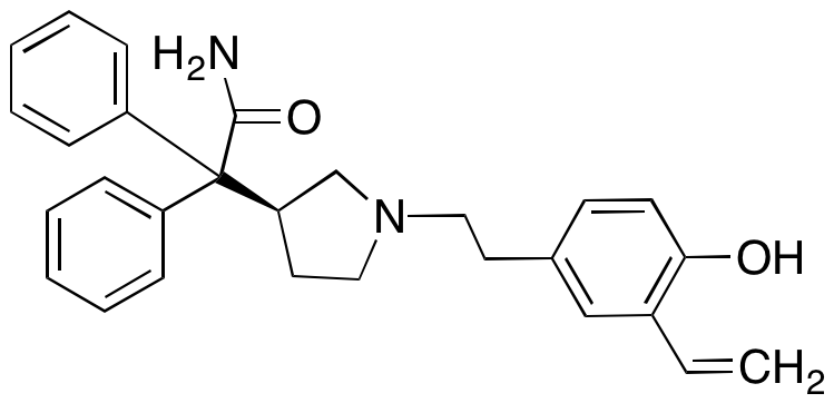 (3S)-1-[2-(3-Ethenyl-4-hydroxyphenyl)ethyl]-α,α-diphenyl-3-pyrrolidineacetamide
