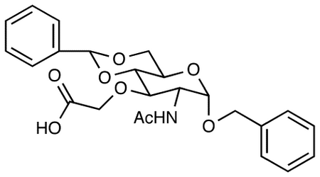 Benzyl 2-Acetamido-4,6-O-Benzylidene-3-Carboxymethyl-2-Deoxy-α-D-Glucopyranoside