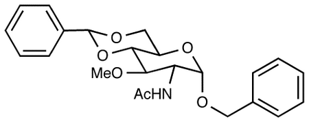 Benzyl 2-Acetamido-4,6-O-benzylidene-2-deoxy-3-O-methyl -α-D-glucopyranoside